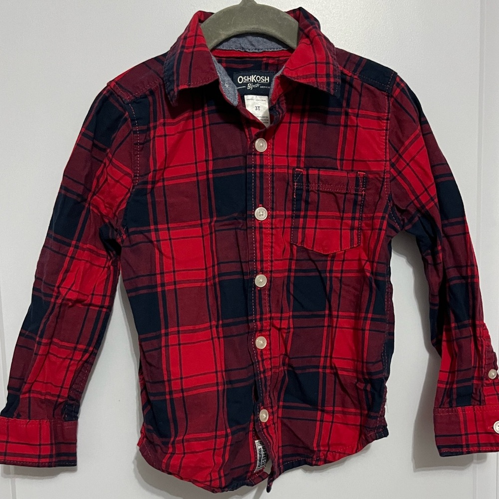 OshKosh B’Gosh Button Down Shirt Toddler Boy Size 3T